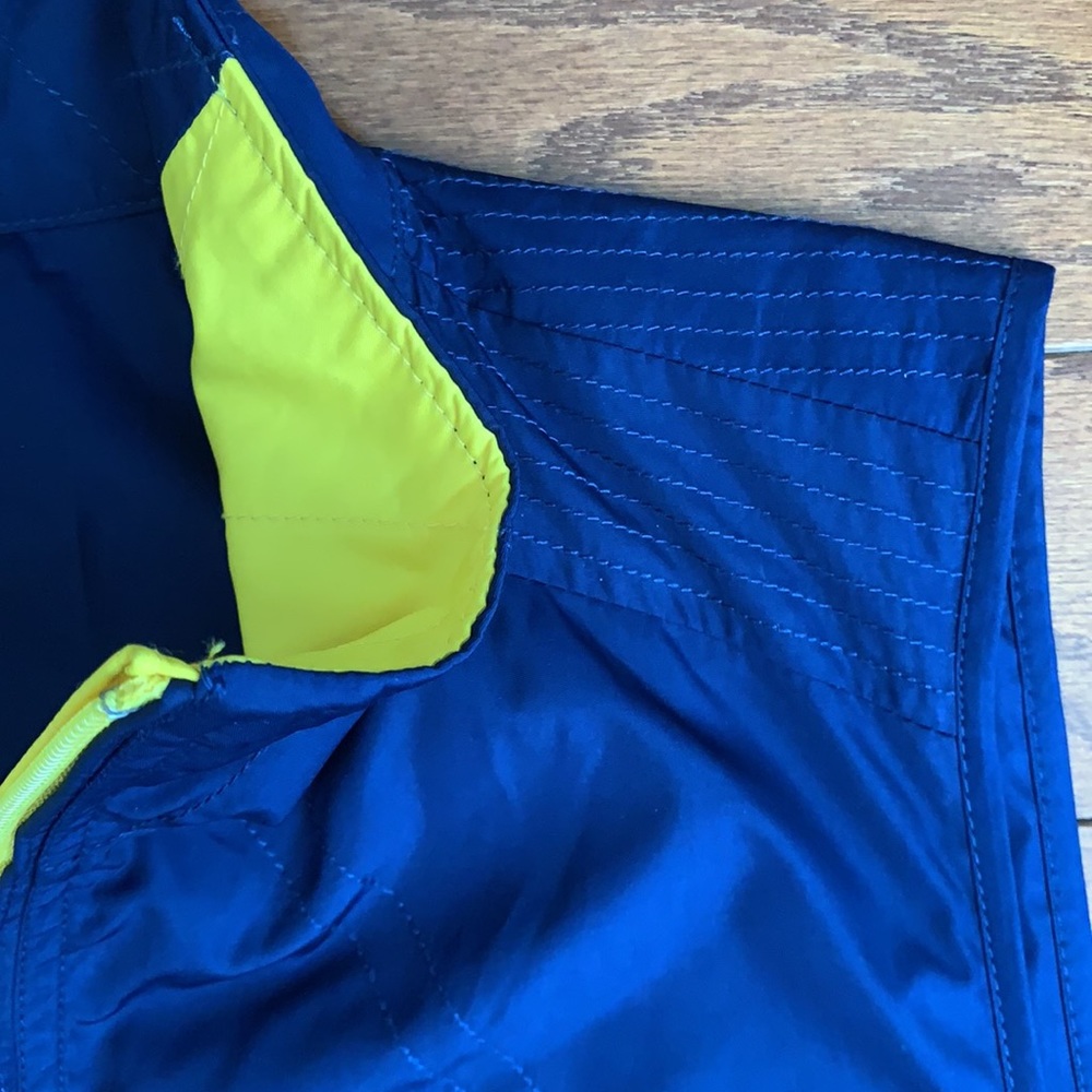 Vintage Lauren Ralph Lauren Reversible Color Block Zip Up Vest 90s Sporty large - Picture 6 of 14